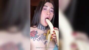 Yoursuccub  Banana Sucking  XXX Videos on fanspics.net