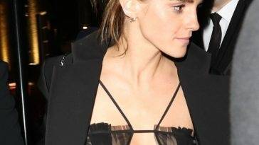 Emma Watson Heads Home After Partying with Friends at Pre-BAFTA Party on fanspics.net