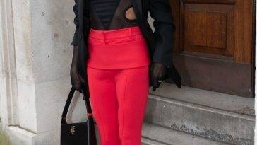 Sami Miro Looks Hot at the Burberry 19s Fashion Show in London on fanspics.net