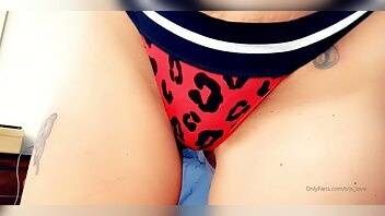 Tris love red cheetah print panties on fanspics.net