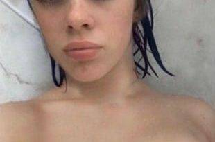 Billie Eilish Nude Topless Selfie And Wet Titties on fanspics.net