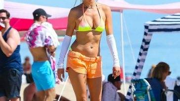 Alessandra Ambrosio Shows Off Her Slender Figure on the Beach (119 New Photos) on fanspics.net