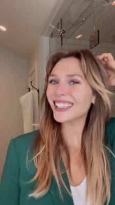 You win a private Zoom Call with Elizabeth Olsen. She immediately knows you?re a little jerk boy so she says ?It?s fine. Cum for me.? and smiles as you shoot out multiple loads of cum. on fanspics.net