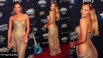 Camille Kostek Shines at the 2021 Sports Illustrated Awards in Hollywood on fanspics.net