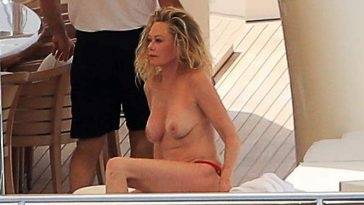 Melanie Griffith Topless Massage on the Boat on fanspics.net