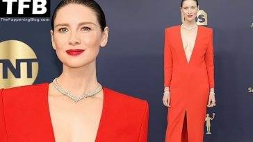 Caitriona Balfe Stuns as She Goes Braless at SAG Awards on fanspics.net