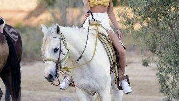 Joy Corrigan is Pictured Taking a Horseback Ride in in Cabo San Lucas on fanspics.net