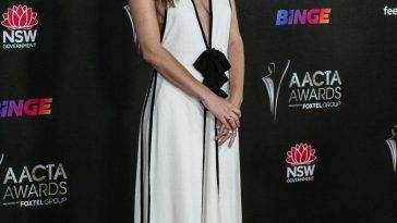 Braless Phoebe Tonkin Looks Sexy at the AACTA Awards in Sydney on fanspics.net