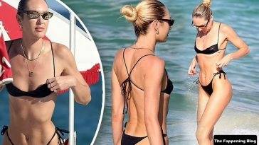 Candice Swanepoel & Martha Graeff Hit the Beach in Miami on fanspics.net
