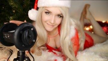 KittyKlaw ASMR Santa Girl Licking, Mouth Sounds, Triggers Patreon Video on fanspics.net