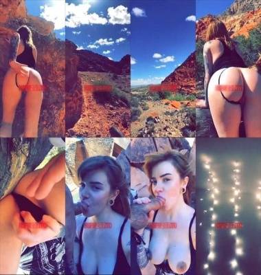 Brittany Jeanne outdoor blowjob snapchat premium 2019/04/25 on fanspics.net