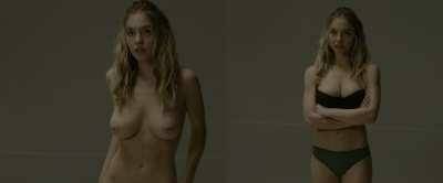 Sydney Sweeney unleashed her big, natural tits again in her new movie (on/off) on fanspics.net