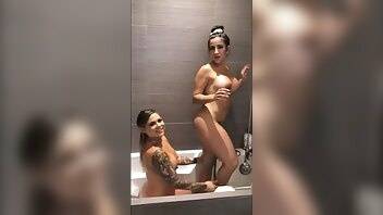 Lena The Plug ? Lesbian bathtub dildo fuck ? Premium Snapchat Leak on fanspics.net