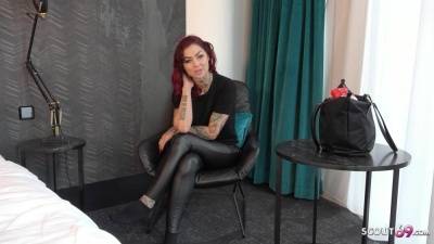 GERMAN REDHEAD COLLEGE TEEN - Tattoo Model Ria Red - Pickup and Raw Casting Fuck - GERMAN SCOUT ´ - Germany on fanspics.net