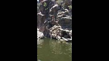 Davina Davis jumps off a cliff premium free cam snapchat & manyvids porn videos on fanspics.net