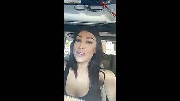 Rainey james public dildo masturbation in car snapchat xxx porn videos on fanspics.net