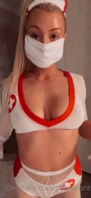 Therealbrittfit Naughty Nurse Onlyfans Video on fanspics.net