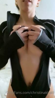 Christina Khalil Unzipping Boob Reveal  Video on fanspics.net