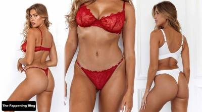 Kara Del Toro Showcases Her Sexy Breasts & Butt in the Lounge Underwear 2022 Collection Shoot on fanspics.net