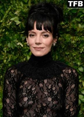 Lily Allen Flashes Her Nude Tits at the 15th Annual Tribeca Festival Artists Dinner on fanspics.net