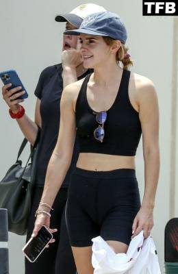 Emma Watson Enjoys a Little Downtime on Holiday in Ibiza on fanspics.net