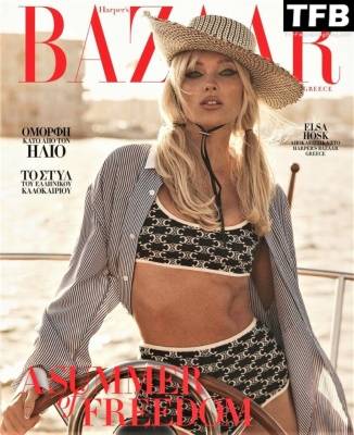 Elsa Hosk Sexy Harper’s Bazaar Greece June 2022 Issue - Greece on fanspics.net