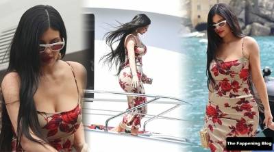 Kylie Jenner Flaunts Her Curves in Portofino on fanspics.net