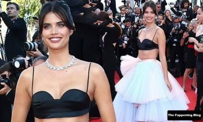 Sara Sampaio Displays Her Toned Figure at the 75th Annual Cannes Film Festival on fanspics.net