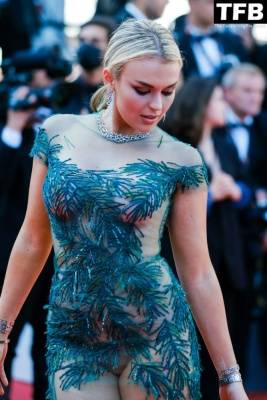 Tallia Storm Looks Hot in a See-Through Dress at the Screening of 1CArmageddon Time 1D During the 75th Annual Cannes Film Festival on fanspics.net