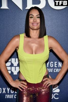 Nikki Bella Flaunts Her Cleavage at NBCUniversal 19s 2022 Upfront Press Junket on fanspics.net