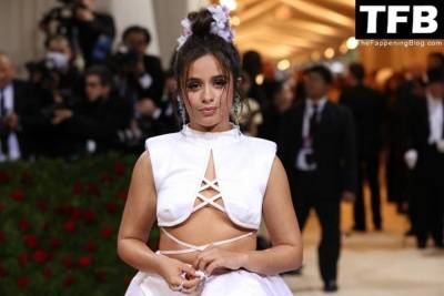 Camila Cabello Poses Braless at The 2022 Met Gala in NYC on fanspics.net
