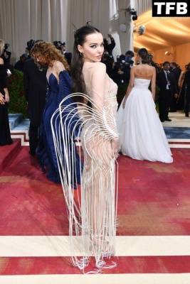 Dove Cameron Displays Her Slender Figure at The 2022 Met Gala in NYC on fanspics.net