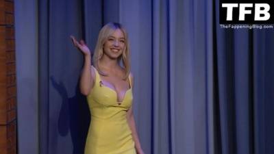 Sydney Sweeney Flashes Her Nude Boob on “The Tonight Show with Jimmy Fallon” (23 Pics + Video) on fanspics.net