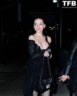 Dove Cameron Flaunts Her Tits As She Arrives at the Standard Hotel Met Gala Afterparty on fanspics.net