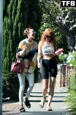 Rumer and Tallulah Willis Put a Smile on Each Other 19s Faces While Visiting Sister Scout in Los Feliz on fanspics.net