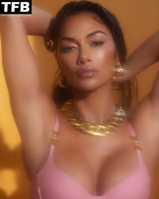 Nicole Scherzinger Displays Her Big Boobs and Sexy Legs in a Fashion Shoot on fanspics.net