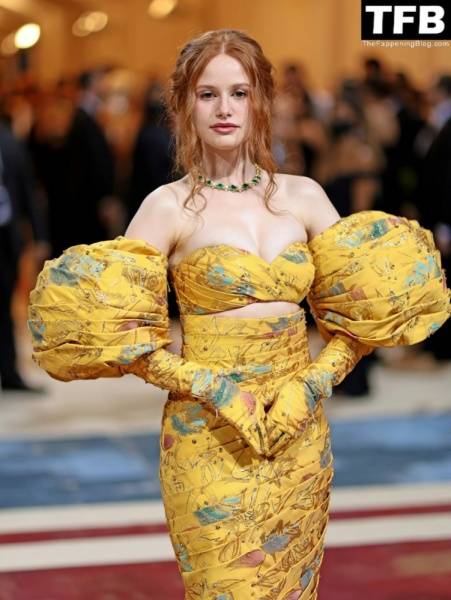 Madelaine Petsch Displays Her Stunning Figure at The 2022 Met Gala in NYC on fanspics.net