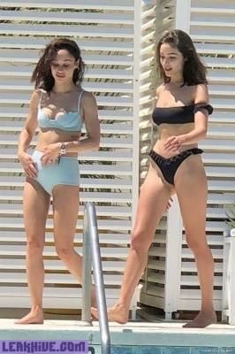  Olivia Culpo & Cara Santana Caught In Thong Bikini on fanspics.net