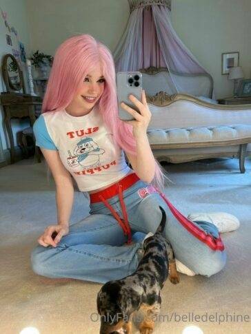 Belle Delphine And Puppy  Set  on fanspics.net