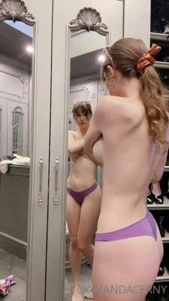 Amanda Cerny Nude Closet Striptease  Video  on fanspics.net