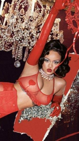 Rihanna See Through Lingerie Photoshoot Set  - Barbados on fanspics.net