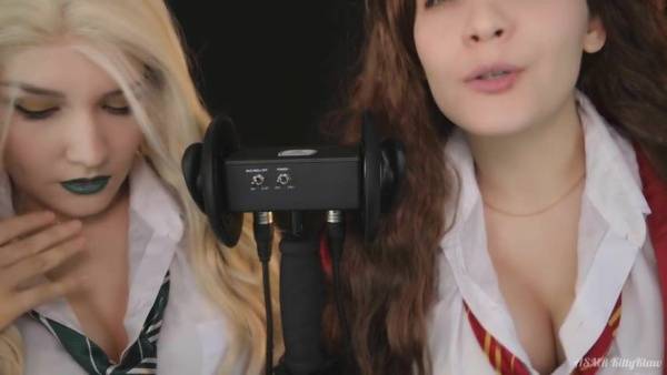 KittyKlaw ASMR - Patreon ASMR TWIN - Gryffindor&Slytherin - Ear LICKING - Mouth Sound on fanspics.net