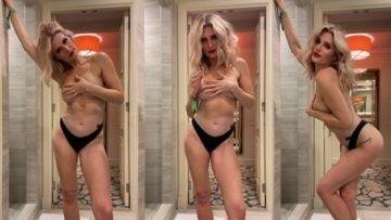 Sarah Jayne Dunn  Striptease In Hotel Video  on fanspics.net