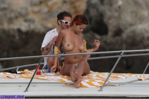  Rita Ora Topless On A Yacht Without Watermark And HQ on fanspics.net