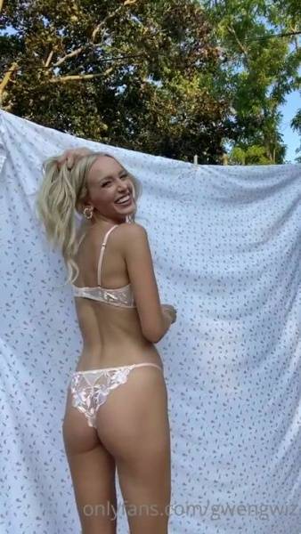 Gwen Gwiz Nude  See Through Lingerie Video on fanspics.net