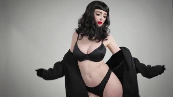 Kristen Lanae  Twitch Black Lingerie Nude Video on fanspics.net