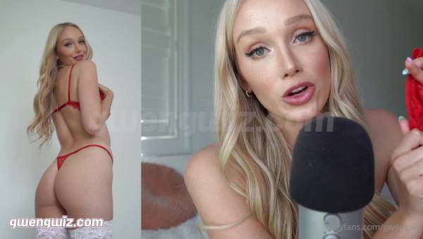 GwenGwiz - 29 May 2021 - ASMR Lingerie Haul and Footjob on fanspics.net