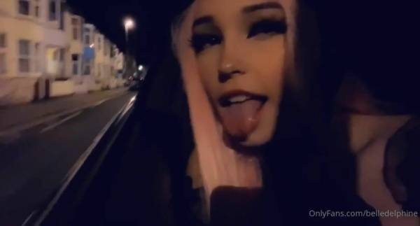 Belle Delphine Night Time Outdoors OnlyFans Video on fanspics.net
