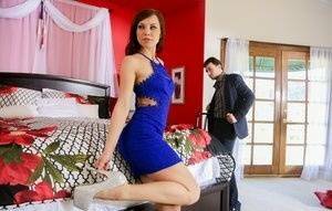 Hot wife Aidra Fox and her husband engage in a bout of passionate lovemaking on fanspics.net