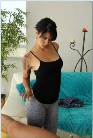 Horny asian MILF Dana Vespoli gives a blowjob and gets fucked hardcore on fanspics.net